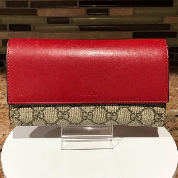 GUCCI GG Supreme French Flap Long Wallet ❤️🔥 - Picture 4 of 17